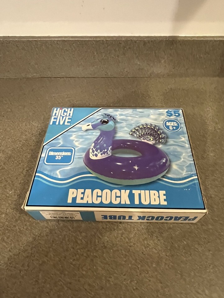 High Five Inflatable Peacock Bird Inner Tube Pool Float 35 inches | eBay