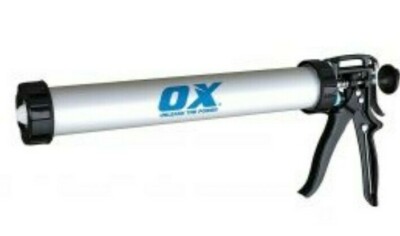 OX Tools Pro Sausage Caulk Gun P043120 20 oz Thrust Ratio 12:1 Ships FREE
