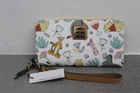 Disney Dooney & Bourke Winnie The Pooh and Pals Large Zip Wallet NWT NEW