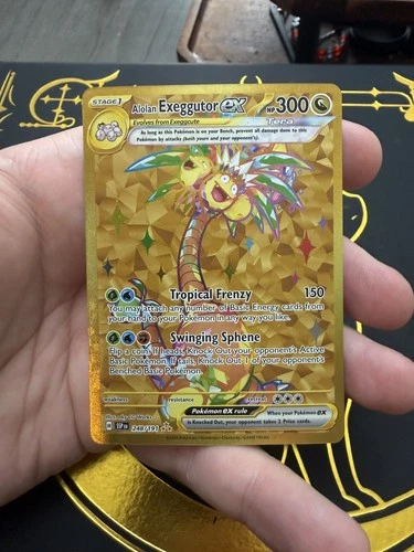 Alolan Exeggutor ex 248/191 Hyper Rare Surging Sparks Pokemon Near Mint Gold