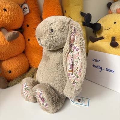 Jellycat Blossom Beige Bunny 'Petal' - Medium 12