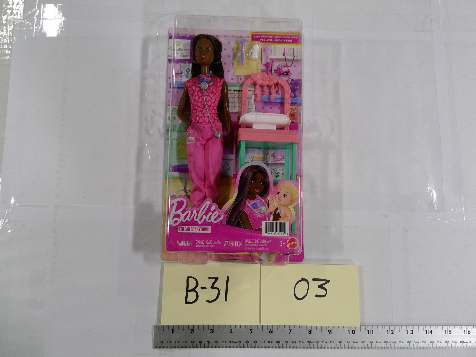 Barbie You Can Be Anything Baby Doctor Doll Playset New In B