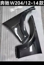 Real Carbon Fiber Side Fender Insert Air Vent Coves For Benz W204 C63 12-14