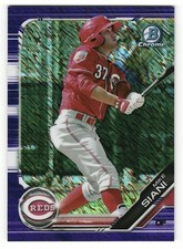 2019 Bowman Chrome Mike Siani Prospect Purple Shimmer Cincinnati Reds #BCP-228