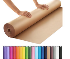 PerkHomy 36" x 2,400" 200' Brown Kraft Paper Roll for Craft Bulletin Board ...