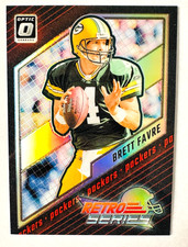 2023 Donruss Optic Brett Favre SILVER Prizm Card #4 Retro Series Packers Legend!