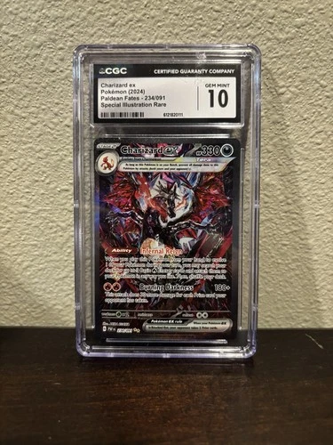 Charizard EX Paldean Fates Sir 234/091 Special Illustration Rare CGC 10 a