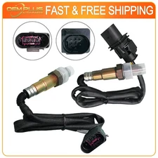 2Pcs Upstream & Downstream O2 Oxygen Sensor For 2005-2014 Volkswagen Jetta 2.5L