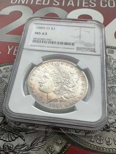 1885-O Morgan Dollar NGC MS63 🌈 RAINBOW TONING 🔥(BUY 2 GET 5% OFF) 🔥