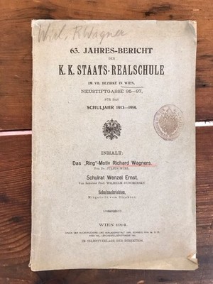 63. Jahres-Bericht der K. K. Staats - Realschule im VII.Bezirke in WIen, Neustif