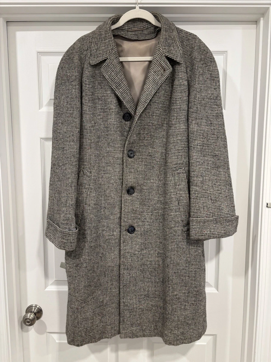 Vintage Harris Tweed Coat In Men's Coats & Jackets for sale - eBay