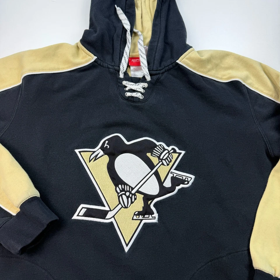 Sudadera con Capucha Reebok Pittsburgh Penguins Para Hombre Extra Grande XL Sudadera con Capucha NHL Foto 2 de 4