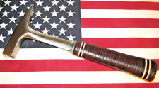RARE Vintage 1964 Estwing 12 oz Sheet Metal Hammer w/Genuine Leather Handle NICE