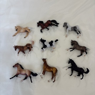 Vintage Small Breyer Horses 3  Series Set Of 9 - 1999 And Earlier As Pictured