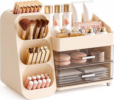 Makeup Organizer for Vanity, Large Capacity Cosmetic Display Case with Clear Acr