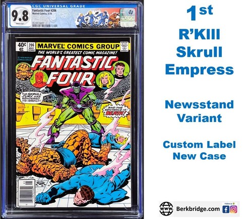 Fantastic Four 206 CGC 9.8 WP 1979 Marvel Comics 1st Appearance "Newsstand" Ed.