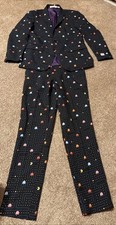 Opposuits Pac Man Suit Set Jacket Trousers Novelty Video Game 2 Piece Size 38