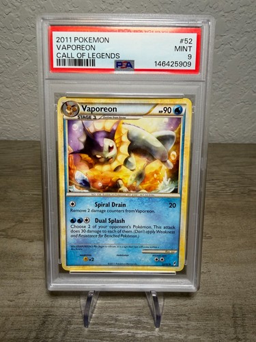 Vaporeon graded PSA 9 for sale on eBay