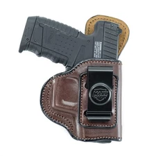 Maxx Carry IWB Leather Gun Holster Compatible with Glock 43, 43X 9mm