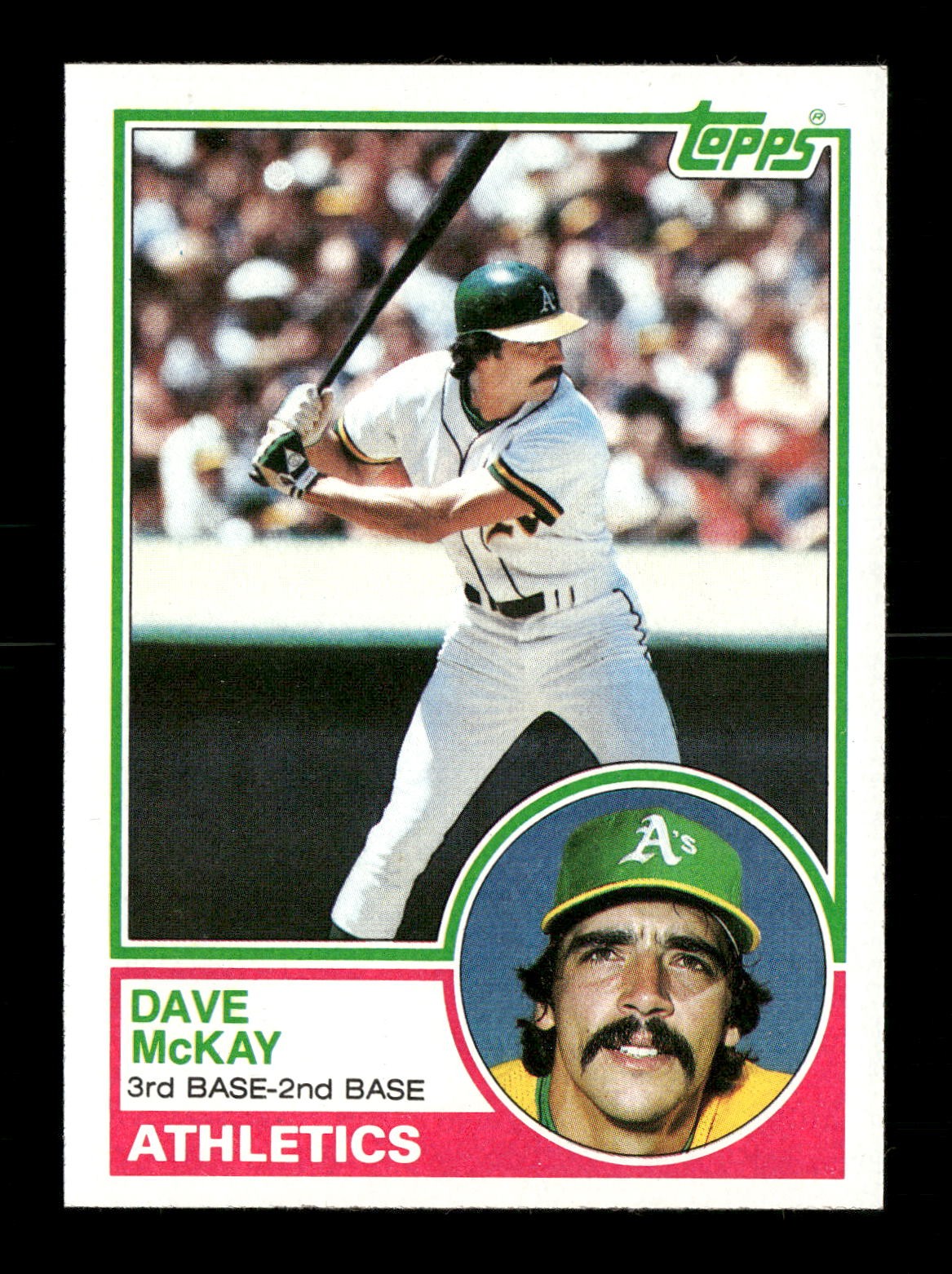 1983 Topps #47 Dave McKay Oakland Athletics