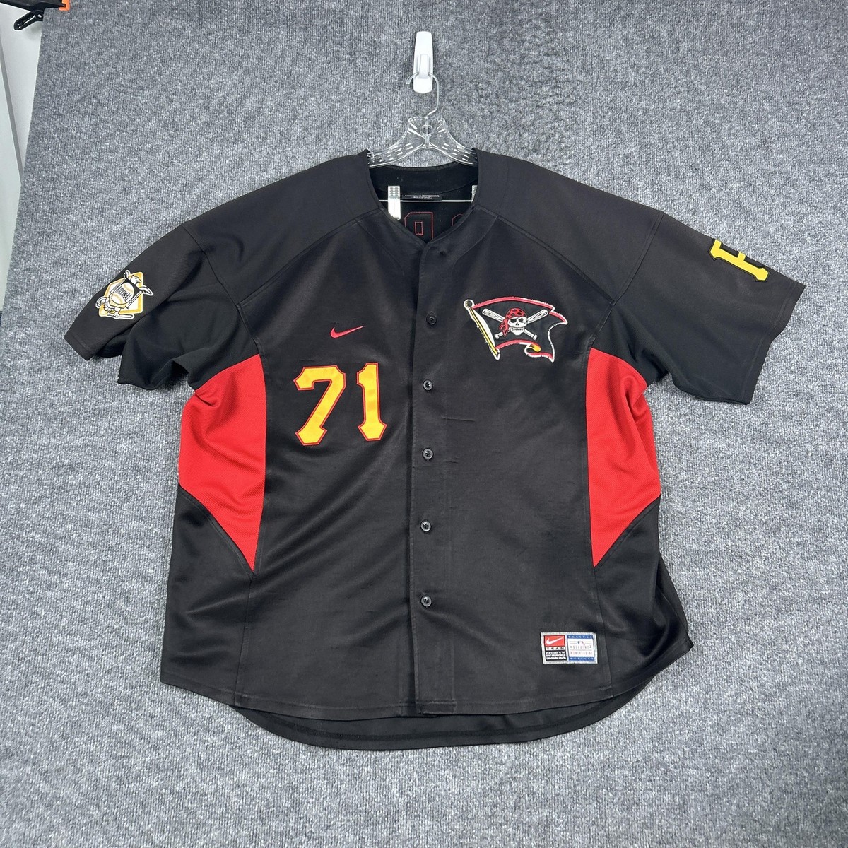Pittsburgh Pirates Jersey Mens 2XL Black Red MLB Baseball Nike Big