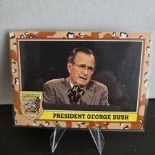 President George Bush - 1991 Topps Desert Storm #177