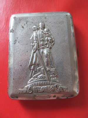 soviet cigarette case Soviet Russia cigarette case - 20 years of victory WWII made in the USSR