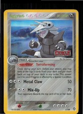 Aggron 1/108 Rare Power Keepers Pokemon Reverse Holo Damaged Stamped on eBay