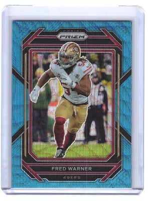 2022 Fred Warner Prizm Blue Wave Prizm 58/199 #270 (H1697) $6 MAX SHIP