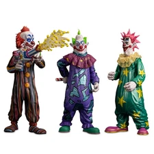 SCREAM GREATS - KILLER KLOWNS FROM OUTER SPACE - Rudy, Jumbo, and Spikey Figures
