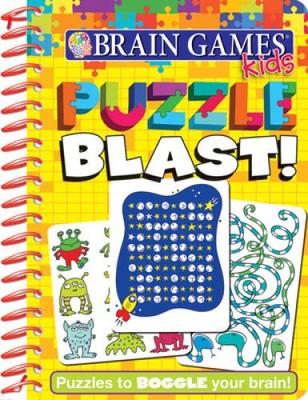 Brain Games Kids Puzzle Blast! - Spiral-bound - GOOD
