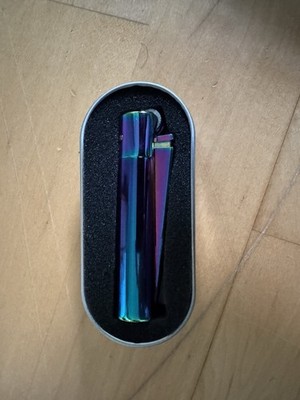 Clipper Rainbow Metall-Feuerzeug Chrom mit Edelbox