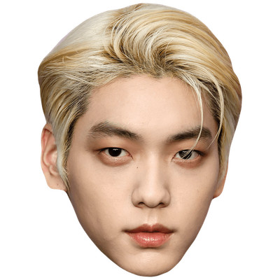 Choi Soo-Bin (Blonde) Big Head. Larger than life mask.
