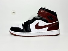 Nike Air Jordan 1 Mid SE Dark Pony Black White Red Bred UK Size 12 EUR 47.5