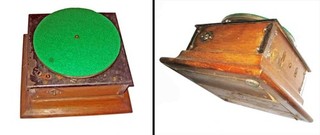 c1904 VICTOR Type "R" (Royal) OUTSIDE HORN PHONOGRAPH Base FOR PARTS Not Working