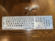 Apple Large Print Keyboard by logickeyboard - black on white