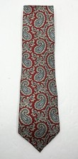Vintage Deauville Red Paisley Tie Made in USA Men’s Neck Tie 57” x 3.5”