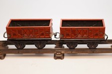 Güterwagen offen 2 mal,Braun,1721,Spur 0,Heinrich Wimmer (HWN)?,Top Zustand