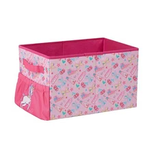 Idea Nuova JoJo Siwa Bows and Unicorn Kids Collapsible Storage Organizer Bin ...