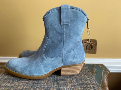 born blue suede boots