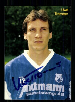 Uwe Trommer autograph card VfB Leipzig 1992-93 original signed