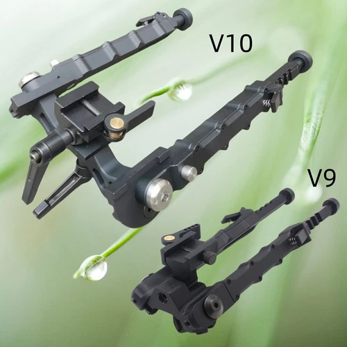 Rifle Bipod 360Degrees Swivel 7.5-9'' Adjustable Height Folding Design Picatinny - Picture 1 of 25