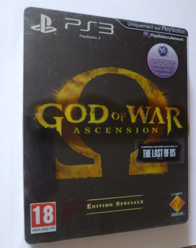 God Of War Ascension – Édition Spéciale Steelbook – PS3, Complet, PEGI 18, Bon état