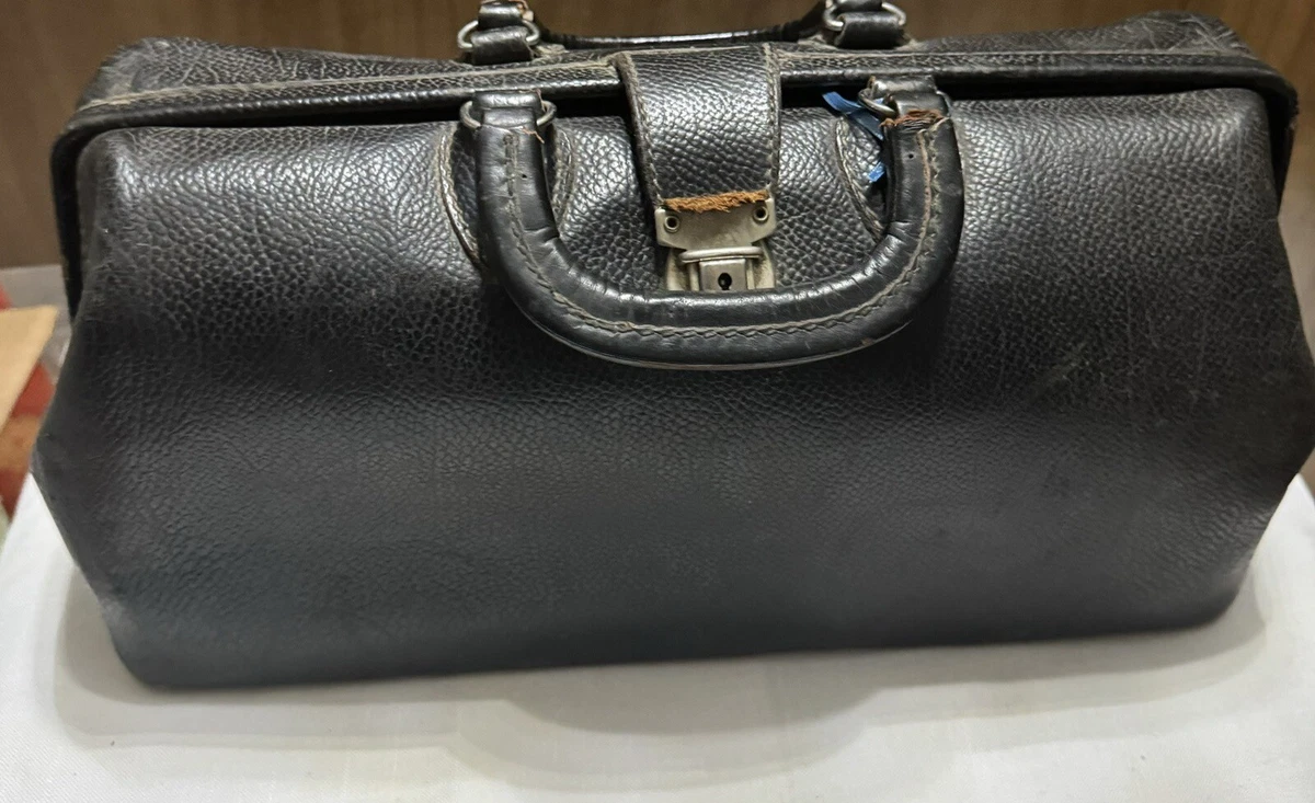 vintage doctors bag leather