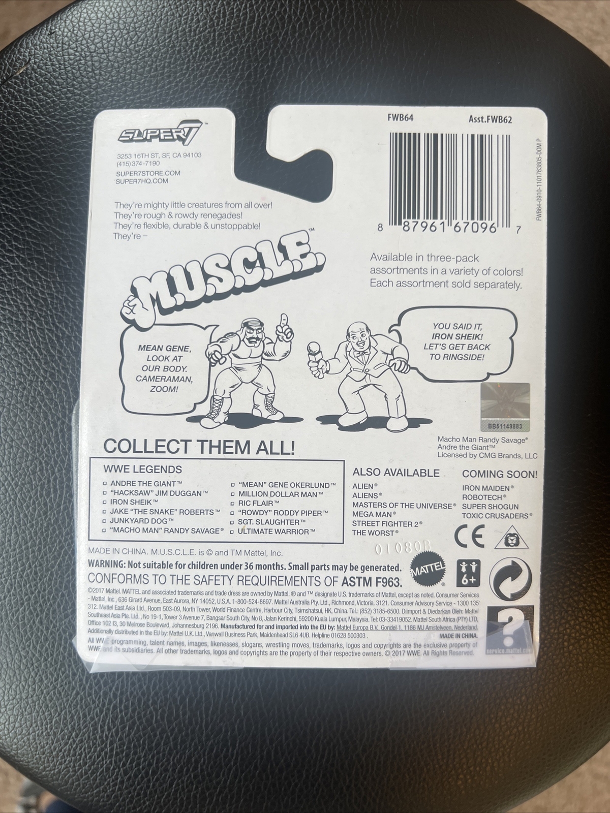 WWE Legends Wrestling MUSCLE Men Figures Mean Gene Iron Sheik Ric Flair Super 7 eBay