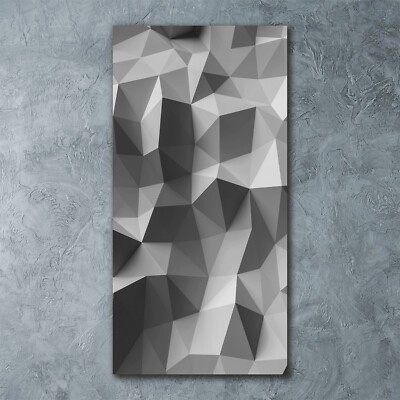 Wandbild Druck auf Plexiglas  Acryl Hochformat 60x120 Abstrakte Dreiecke
