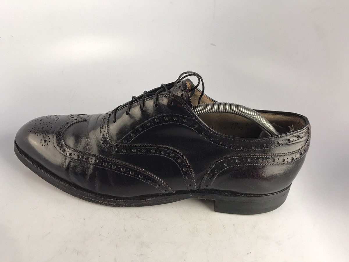 JOHNSTON & MURPHY HERITAGE USA 10 D/D Leather Wingtip 