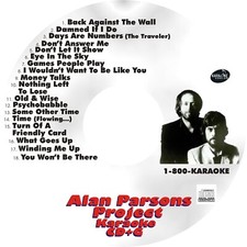 CUSTOM KARAOKE ALAN PARSONS PROJECT 18 GREAT SONG cdg CD G HARD-2-FIND TIME MORE