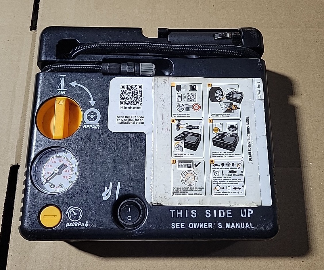 Honda Civic Tyre Repair Kit Sealant Refill Cartridge For The Flat