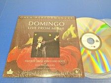 Placido Domingo -Live From Miami - 1991 LaserDisc In Shrink Vocal Songs  Duets